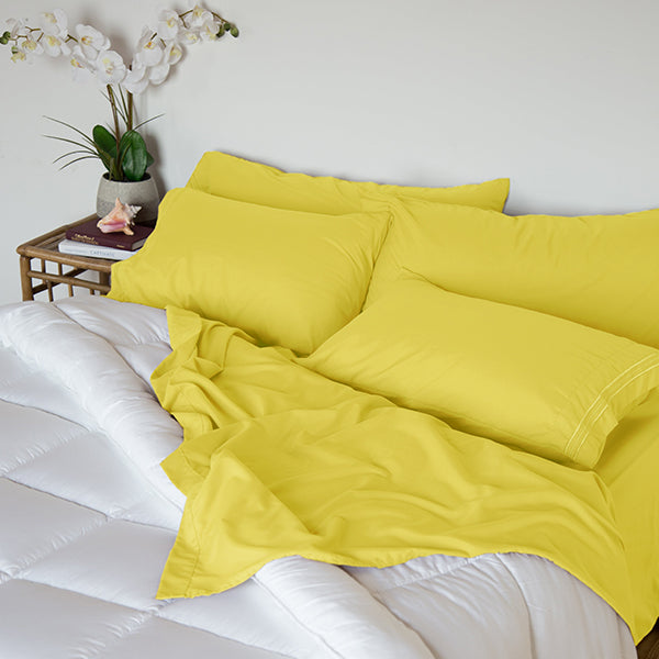 Meadowlark Yellow Sleep Oasis Sheet Sets
