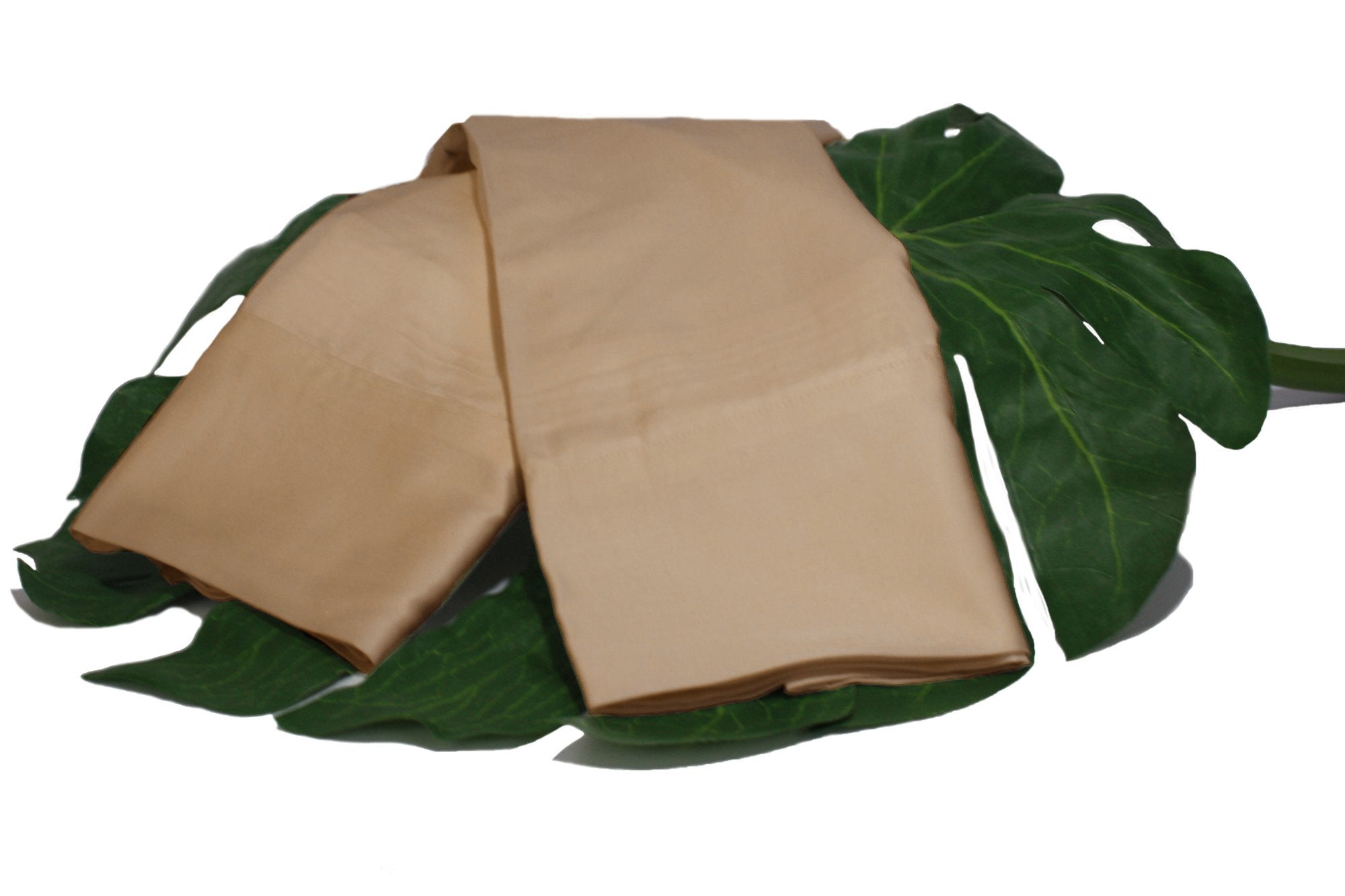 Coconut Shell Taupe Natural Bamboo Pillowcase Set